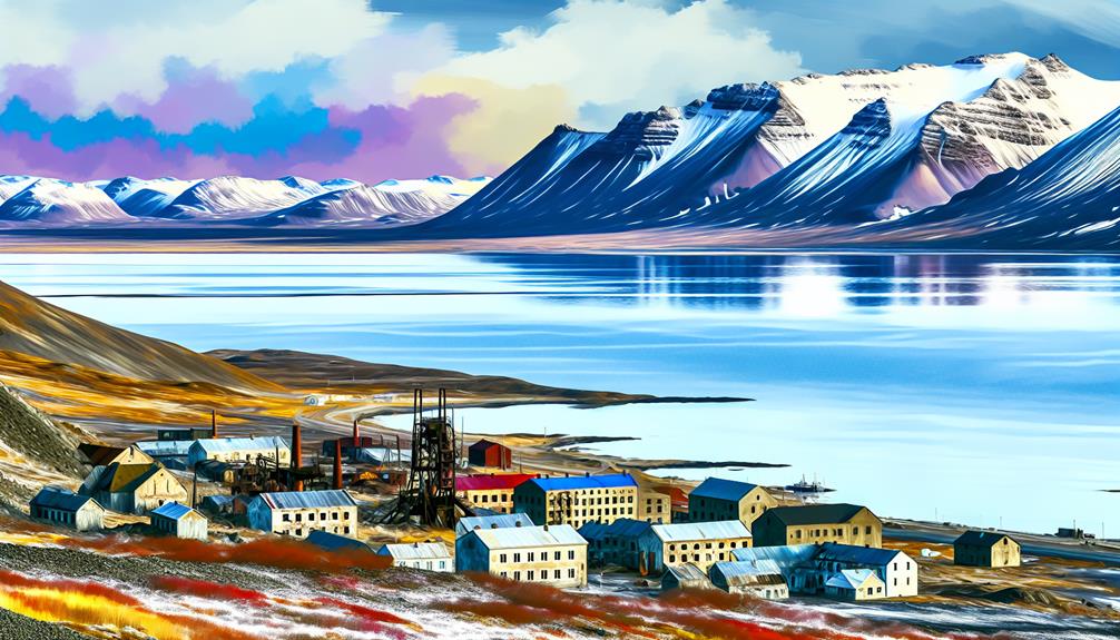 abandoned arctic mining town