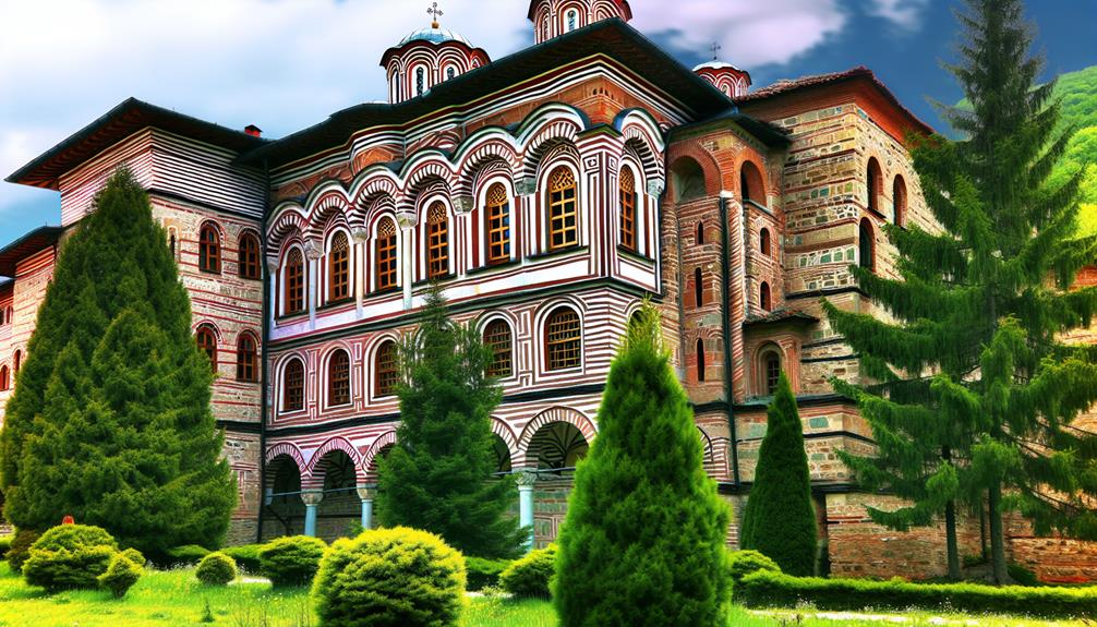 beautiful monastery in bulgaria