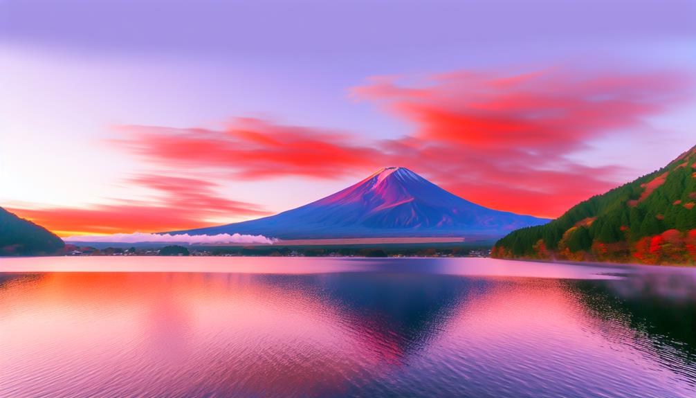 iconic volcanic peak view