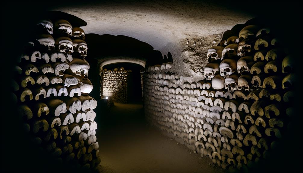 underground ossuary in paris